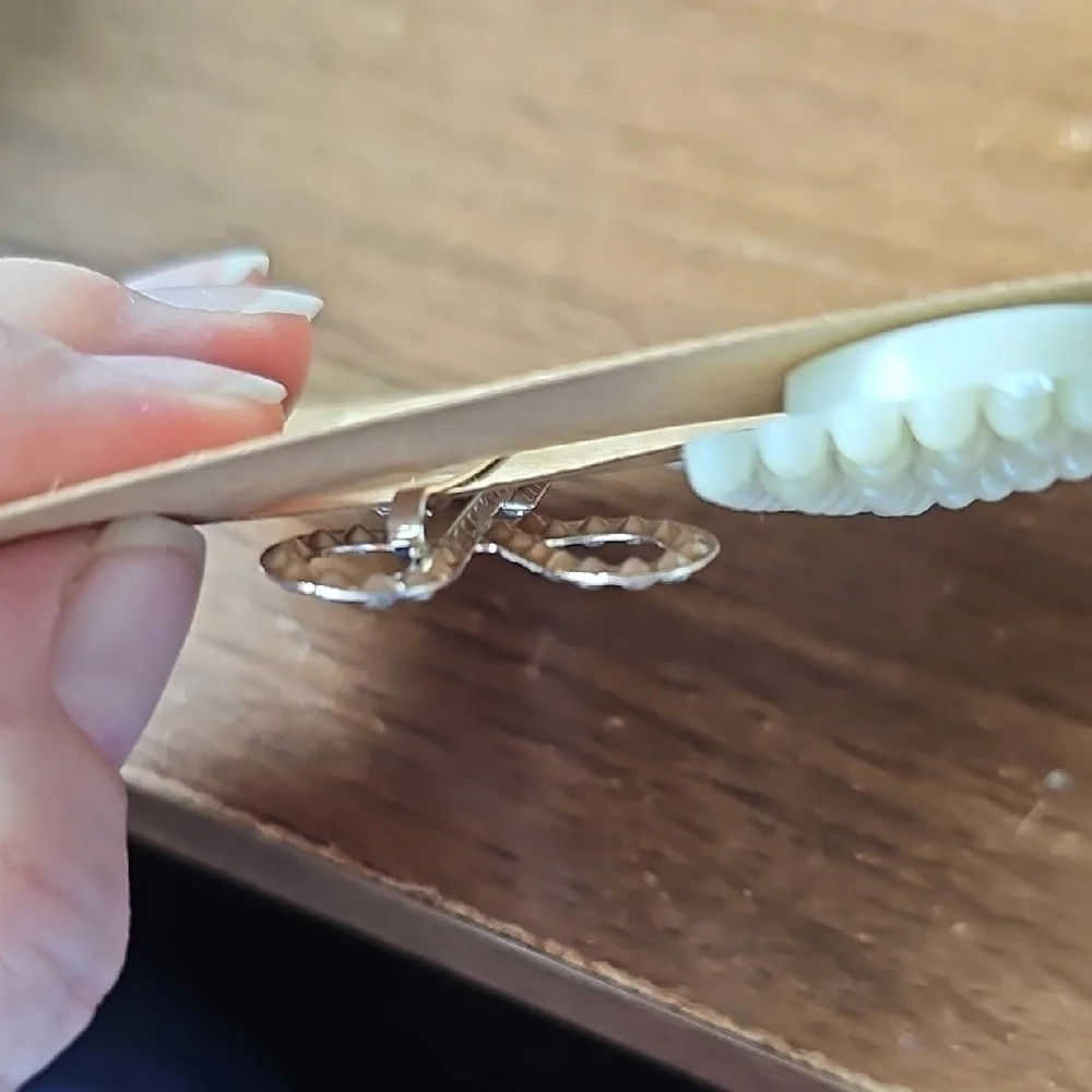 New Pearl Bow Hair Clip and Rhinestone Scissors Bobby Pin Hair Clip